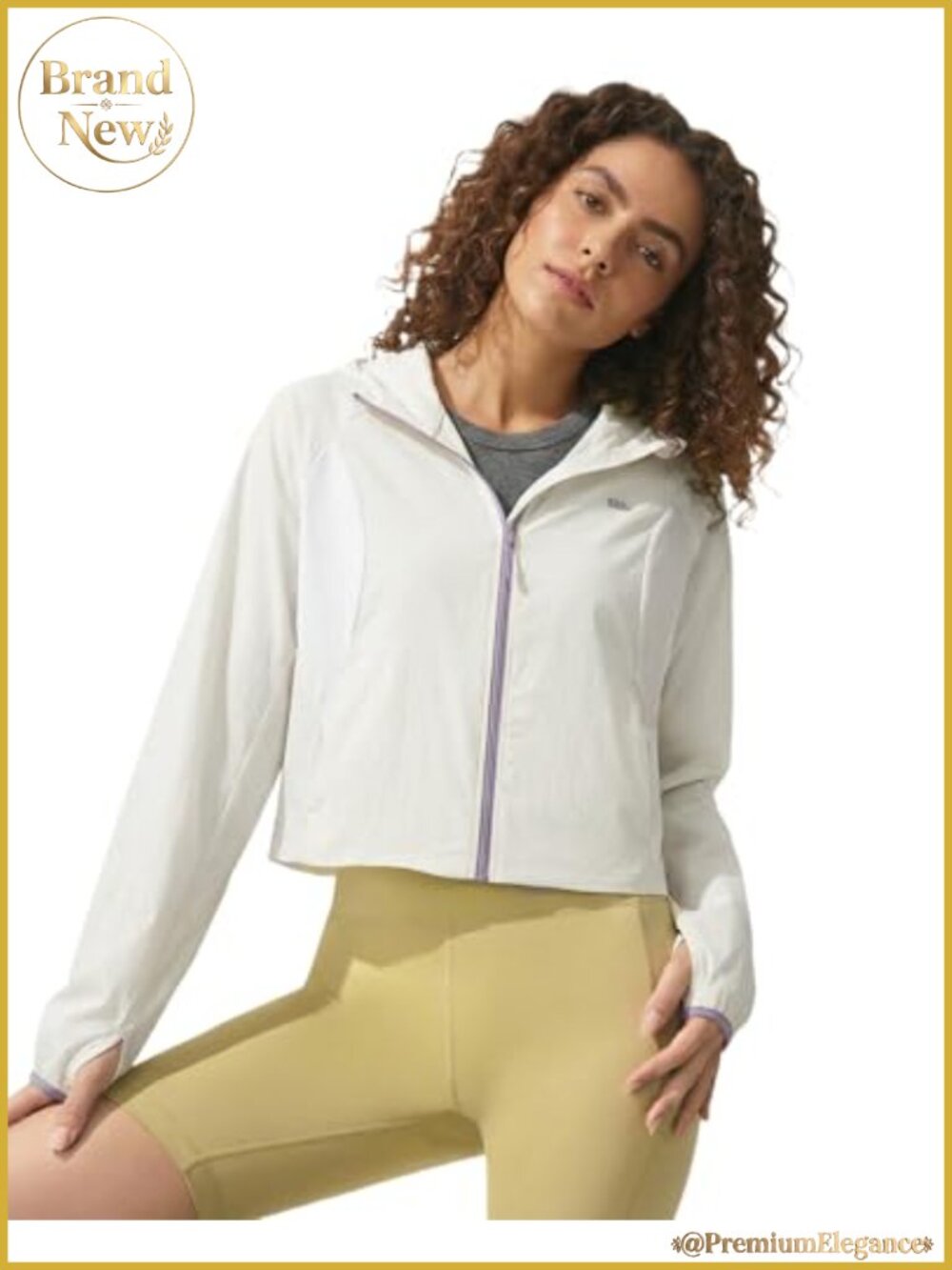 UPF 50+ Lightweight Sun Protection Athletic Jacket Hooded